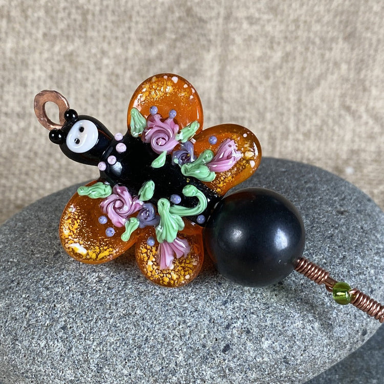 Shungite Butterfly Plant Stake