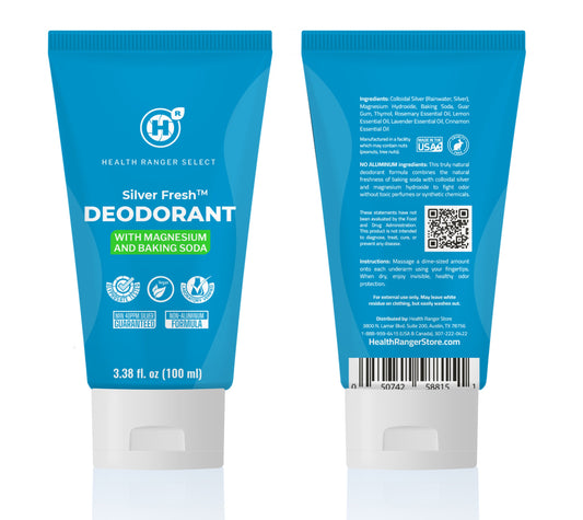 Silver Fresh Liquid Deodorant | Magnesium and Baking Soda 100 ml