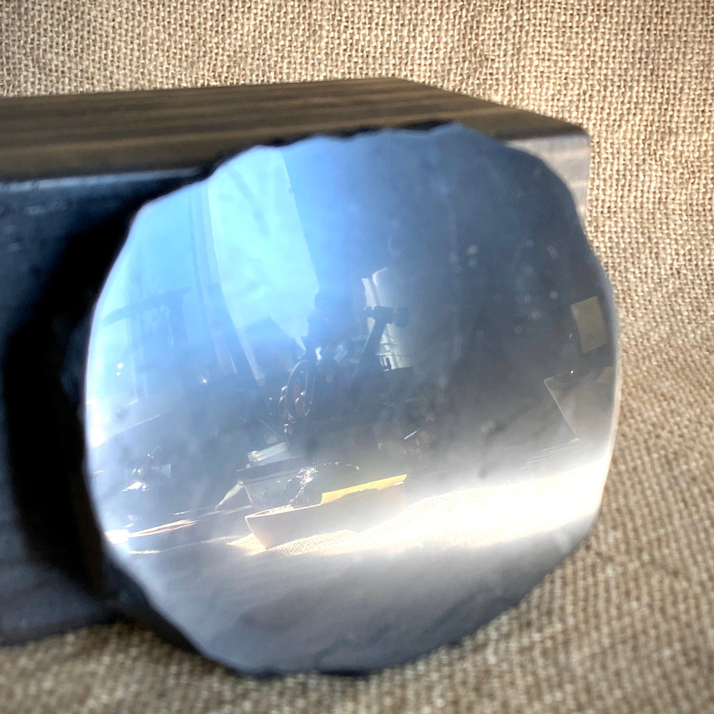 Elite Shungite Nugget 194g | On Black Shungite Slab 5