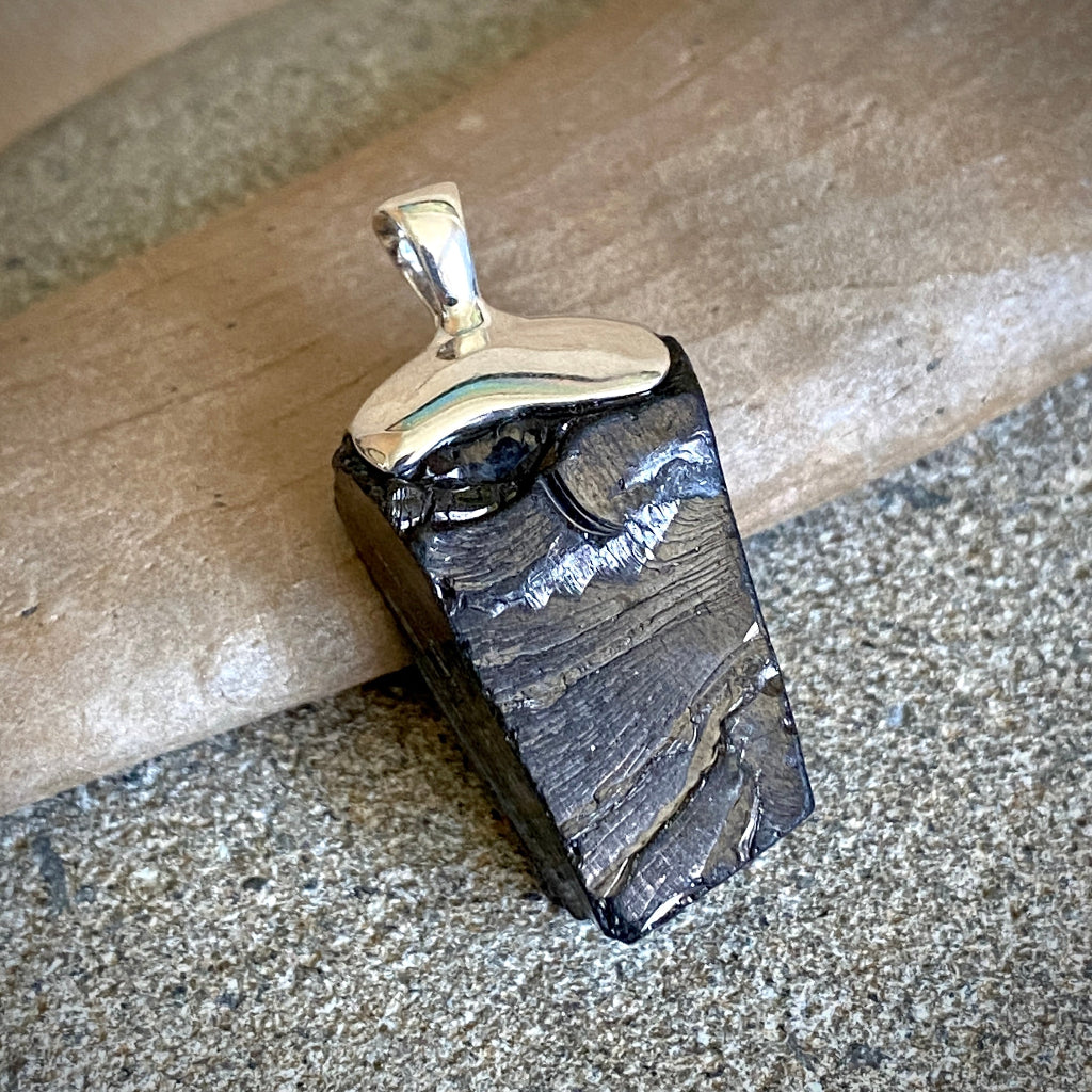 Elite Shungite Pendant | 10.0 g Sterling Silver Lost Wax Casting