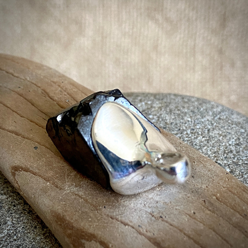 Elite Shungite Pendant | 10.8 g Sterling Silver Lost Wax Casting 2