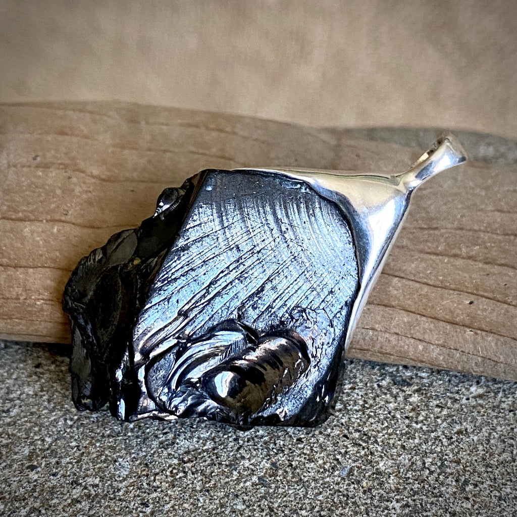 Elite Shungite Pendant | 11.2 g Sterling Silver Lost Wax Casting