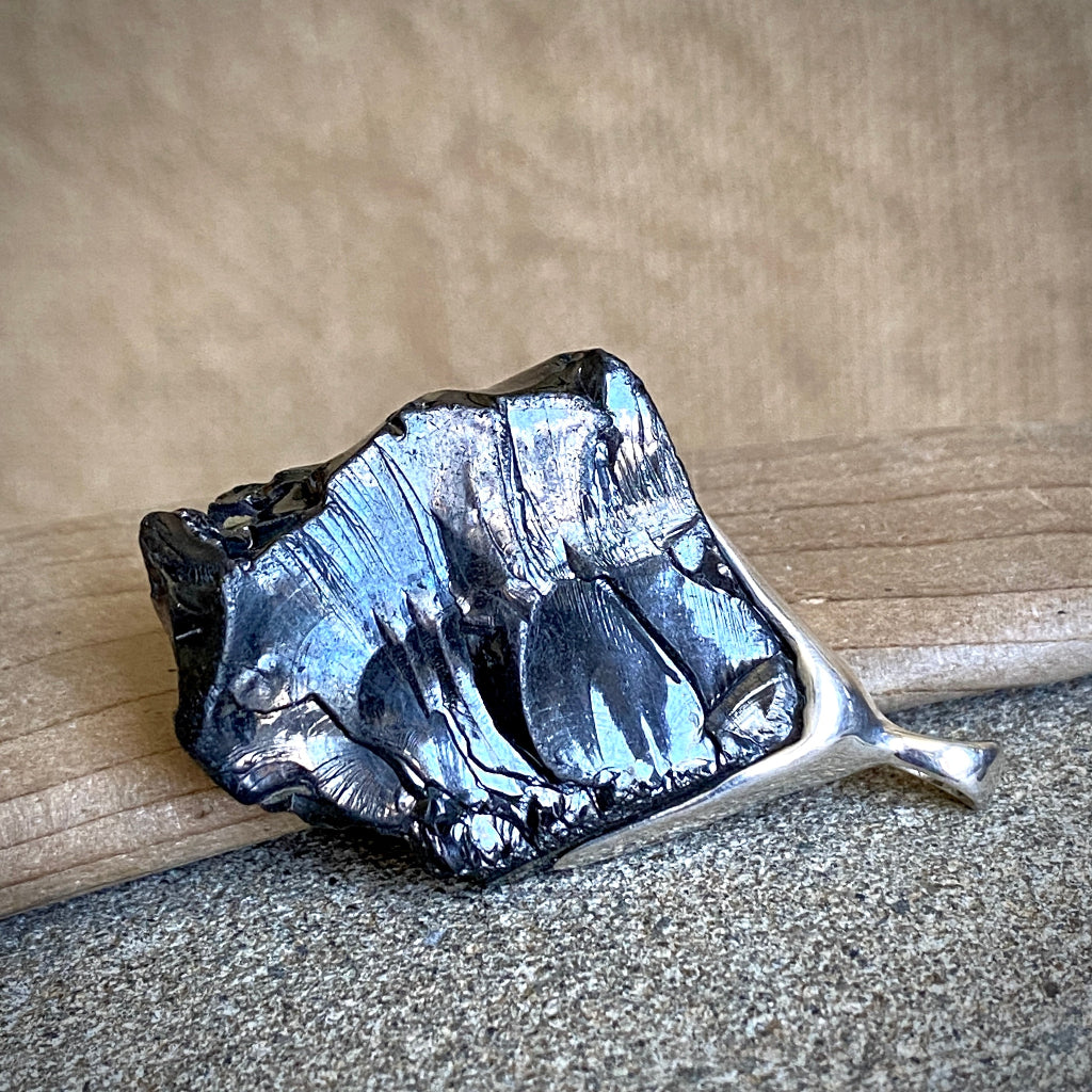 Elite Shungite Pendant | 11.2 g Sterling Silver Lost Wax Casting 2