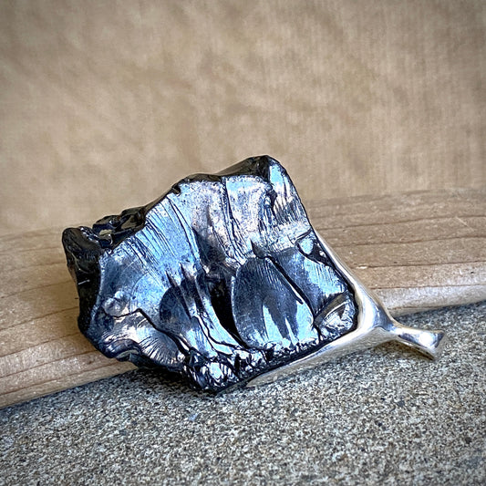 Elite Shungite Pendant | 11.2 g Sterling Silver Lost Wax Casting 2
