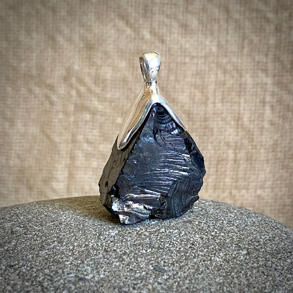 Elite Shungite Pendant | 12.0 g Sterling Silver Lost Wax Casting