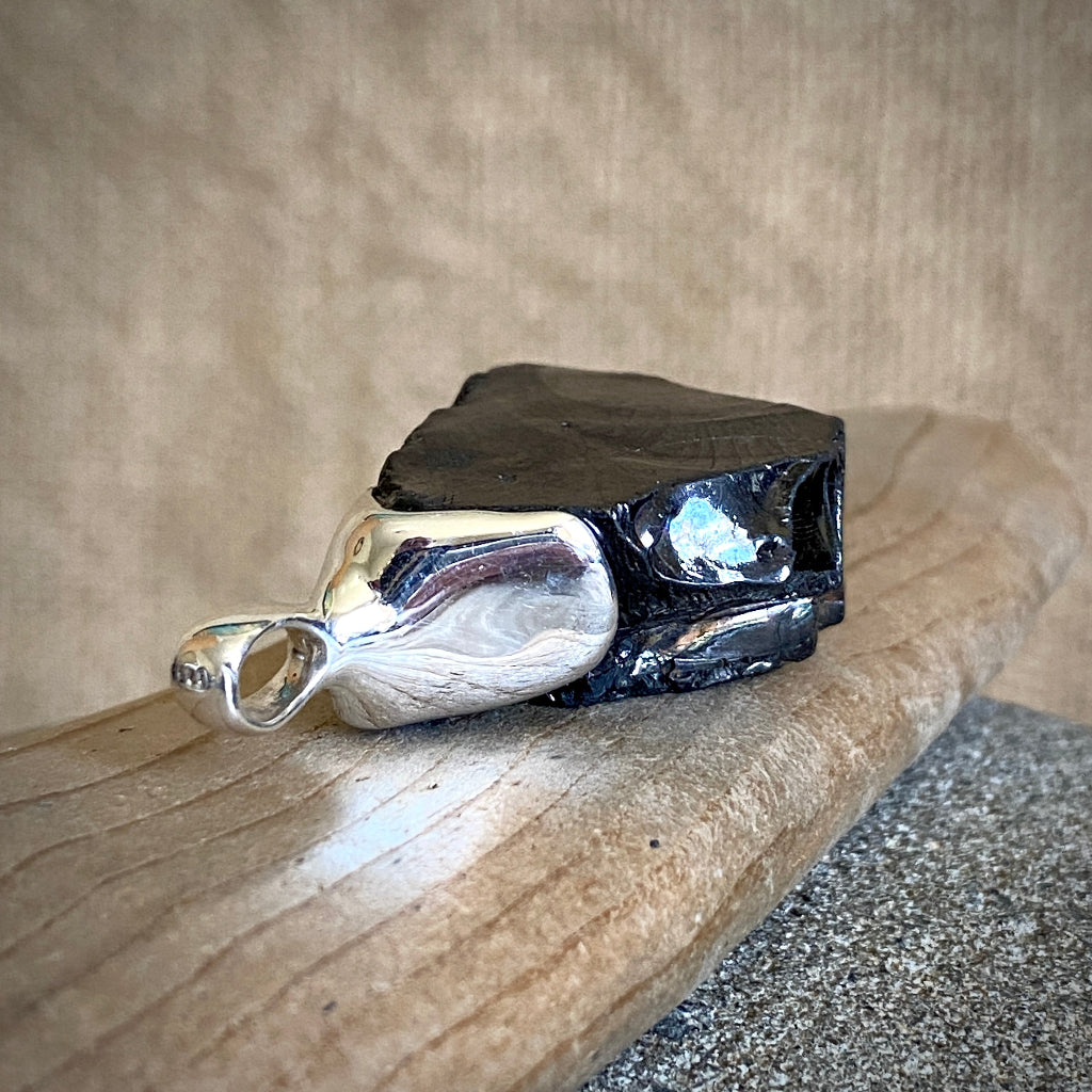 Elite Shungite Pendant | 12.0 g Sterling Silver Lost Wax Casting 2