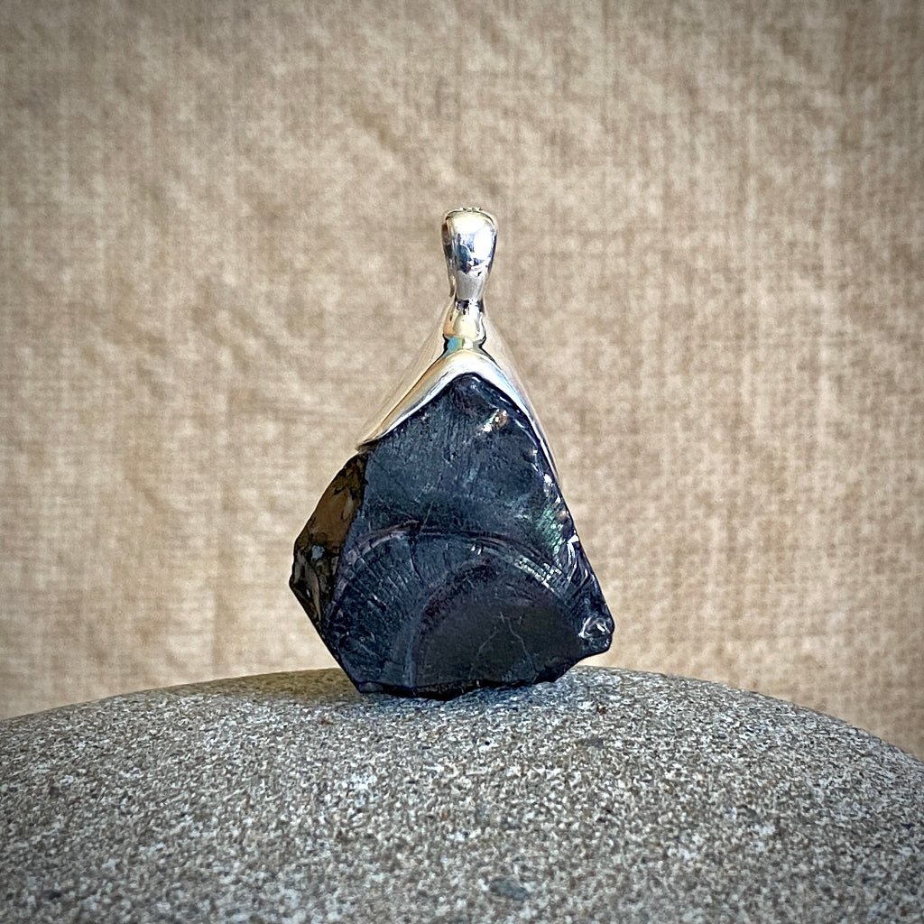 Elite Shungite Pendant | 12.0 g Sterling Silver Lost Wax Casting 3