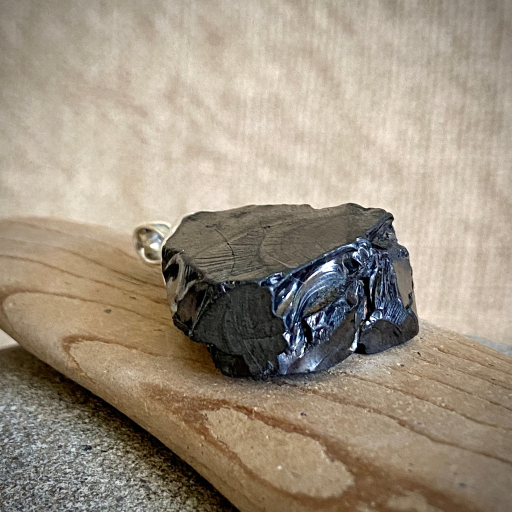 Elite Shungite Pendant | 12.0 g Sterling Silver Lost Wax Casting base