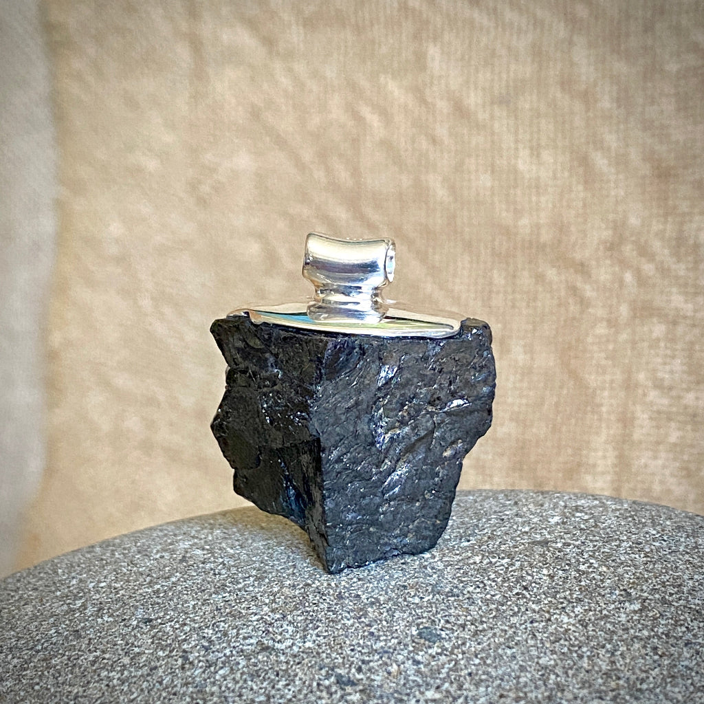 Elite Shungite Pendant | 16.4 g Sterling Silver Lost Wax Casting 3
