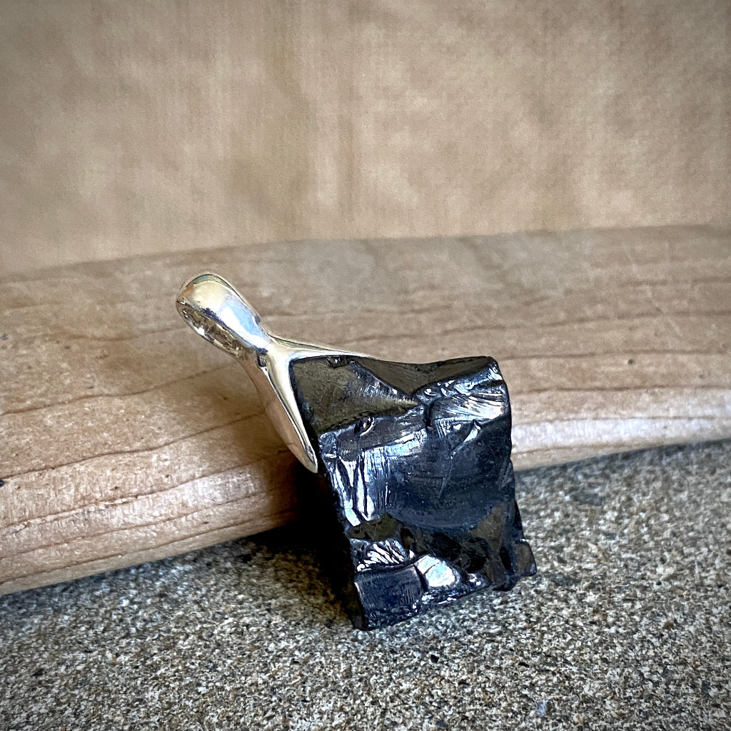 Elite Shungite Pendant | 7.0 g Sterling Silver Lost Wax Casting 3