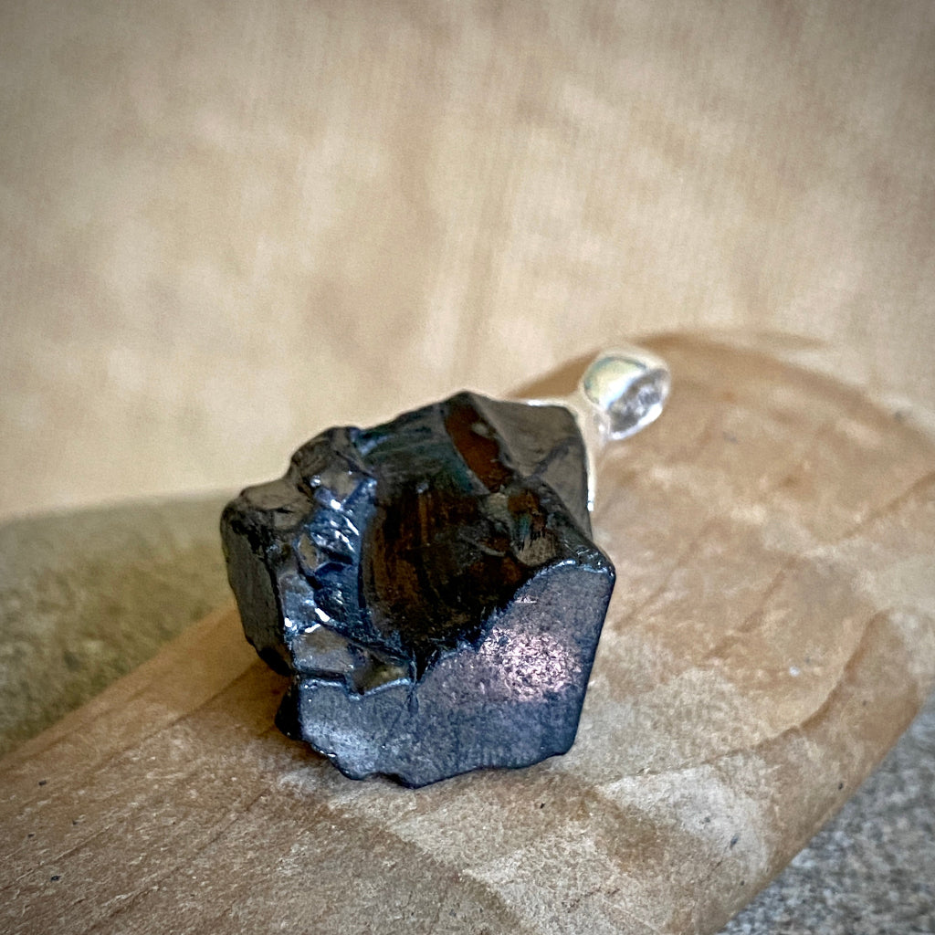 Elite Shungite Pendant | 7.0 g Sterling Silver Lost Wax Casting base