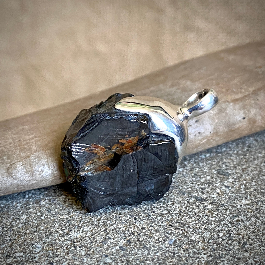 Elite Shungite Pendant | 8.5 g Sterling Silver Lost Wax Casting 3