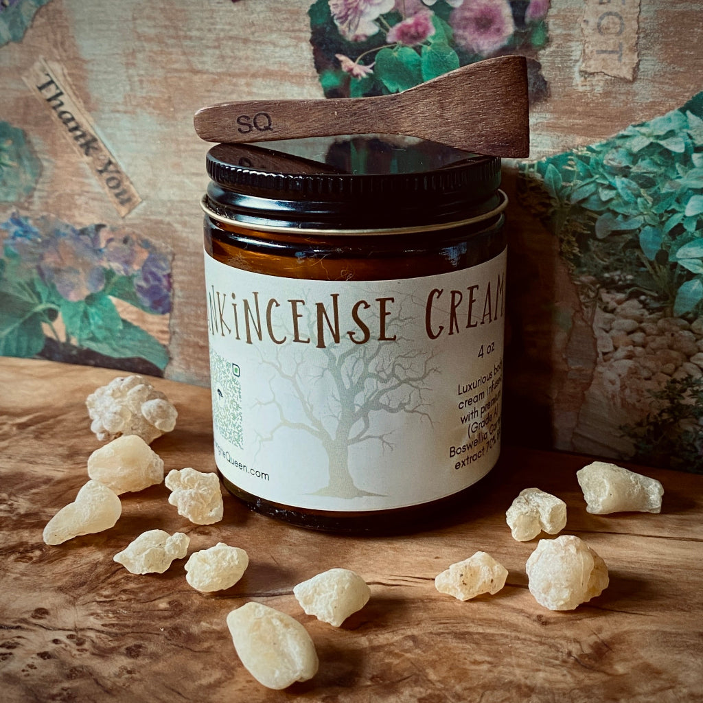 Frankincense Cream | Boswellia Carterii Extract Infused, 70% BA 4 oz