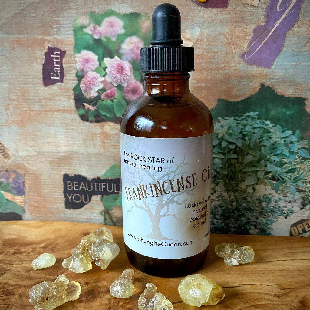 Frankincense Oil, Infused from Whole Boswellia Resin 4 oz