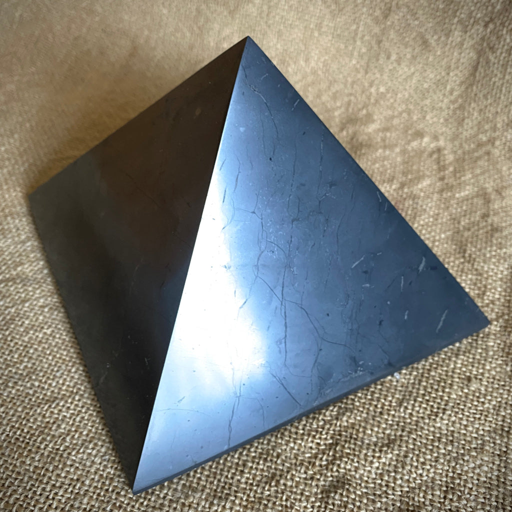 Genuine Shungite Pyramid 6 Inch Base | PRICE REDUCED 2