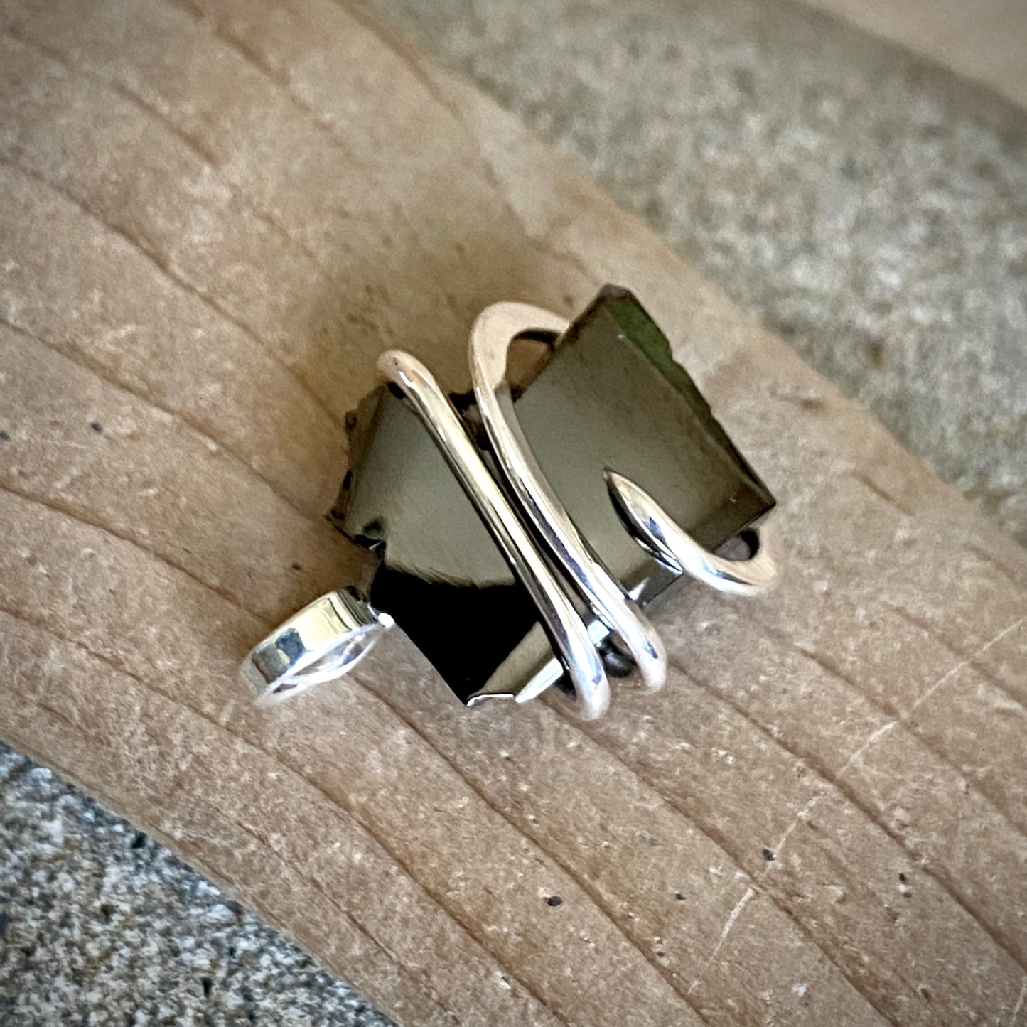 Elite Shungite Pendant | 2.8 g Polished, Hand Forged Sterling Silver