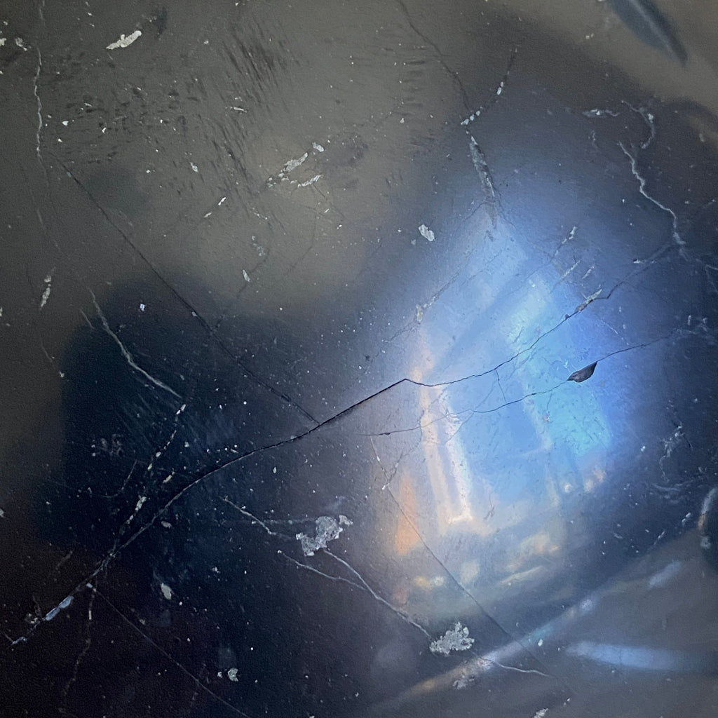 Large Shungite Sphere 6 Inch | PRICE REDUCED | Hairline Cracks 3