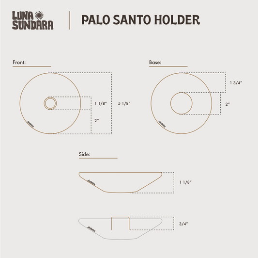 Palo Santo Holder | With 5 Palo Santo Sticks
