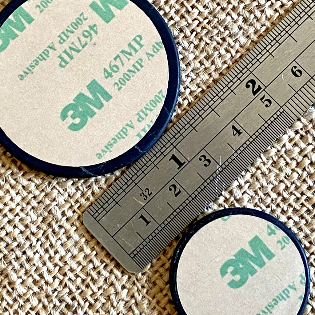 Round Shungite Phone Plate | Chartres Labyrinth Engraving back