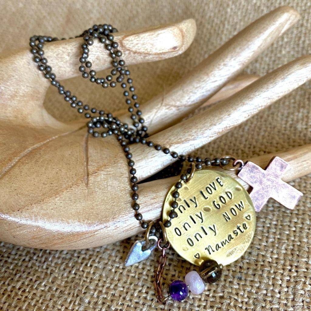 Spiritual Necklace | 3-Onlies Medallion Plus Lotsa Charms