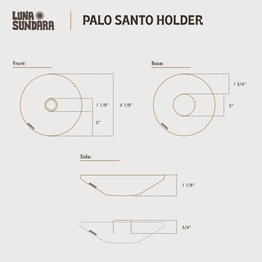 Palo Santo Holder | With 5 Palo Santo Sticks