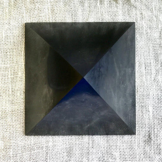 Genuine Shungite Pyramid, Huge, 6 Inch Base (150mm) - Shungite Queen