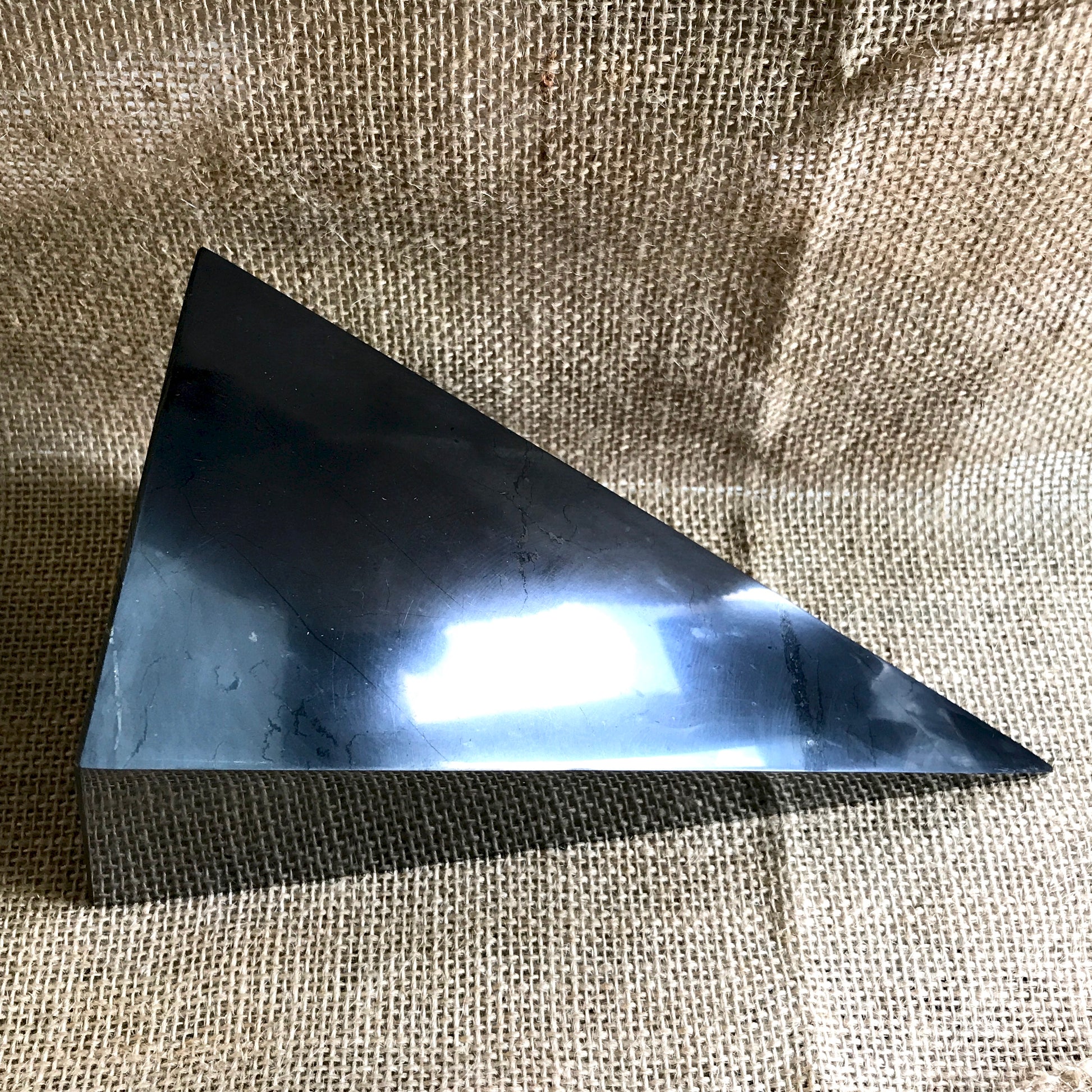 High Shungite Pyramid, 100mm Base (4 Inches Square), EMF Protection - A Real Stunner - Shungite Queen