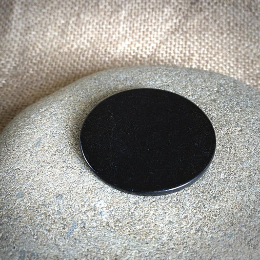 Jumbo Sized Shungite Phone Plate, EMF Protection, w/Adhesive - Shungite Queen