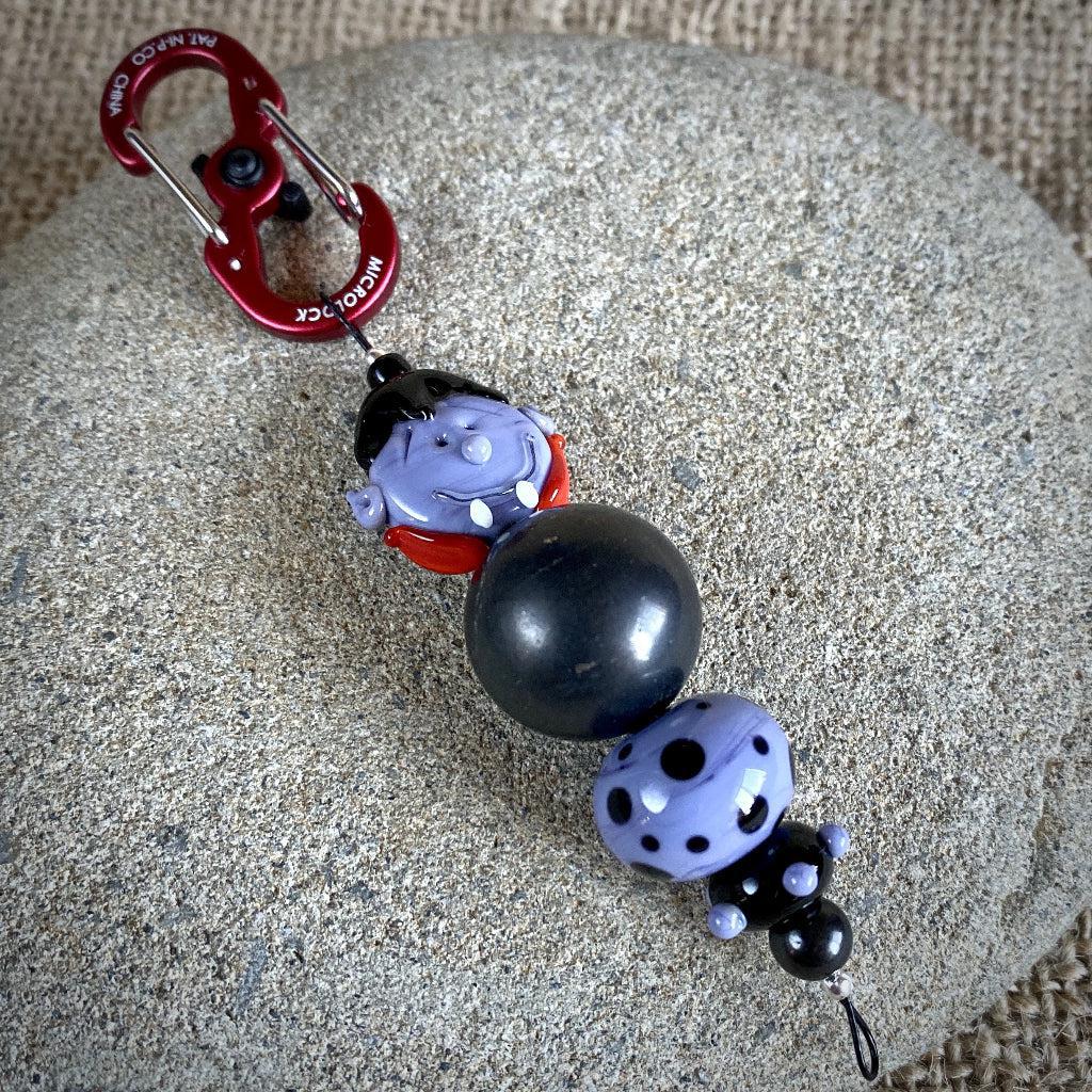 Shungite & Dracula Halloween Clip-On Necklace - Shungite Queen
