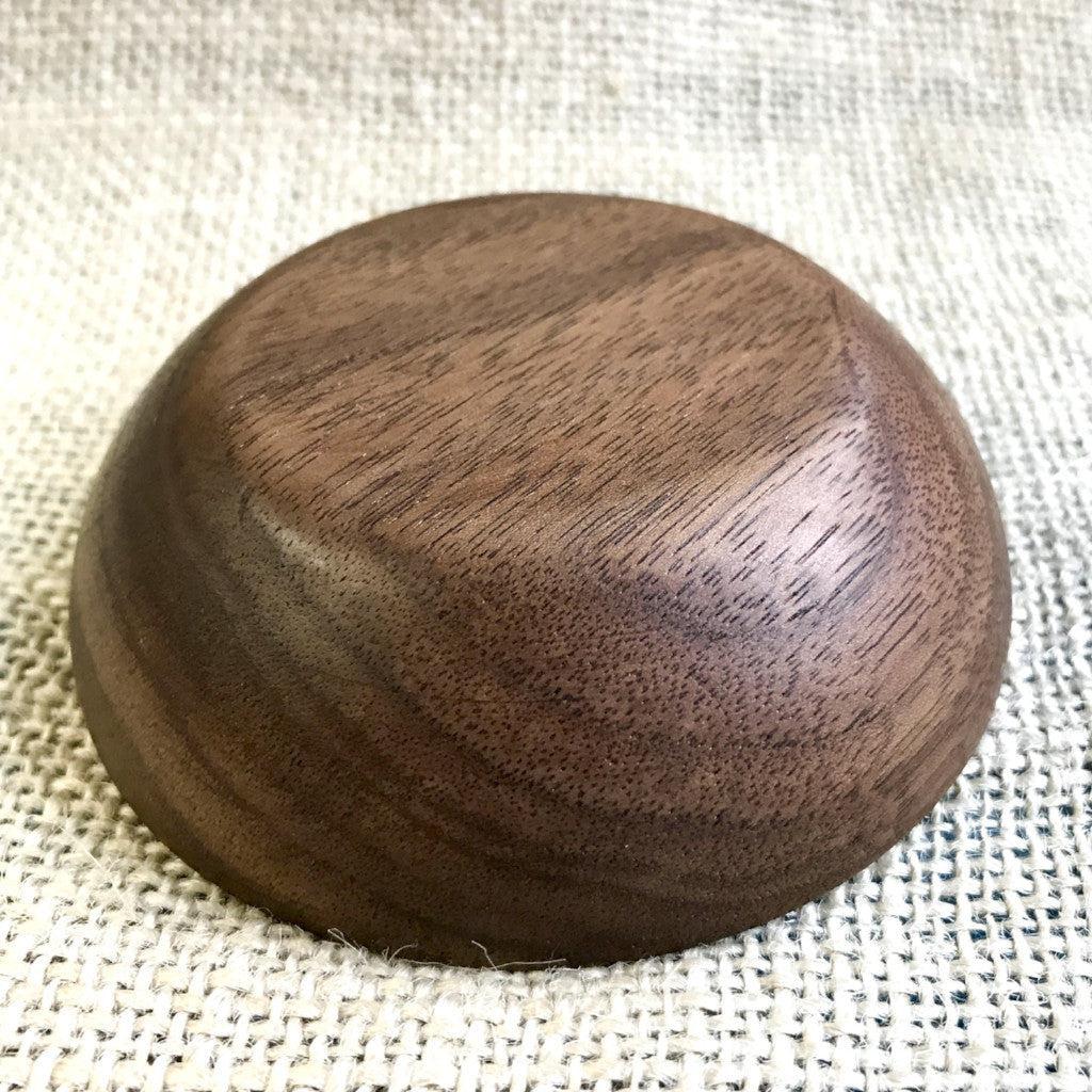 Shungite Sphere on Baltic Amber in Custom Wood Bowl, Purification - Shungite Queen