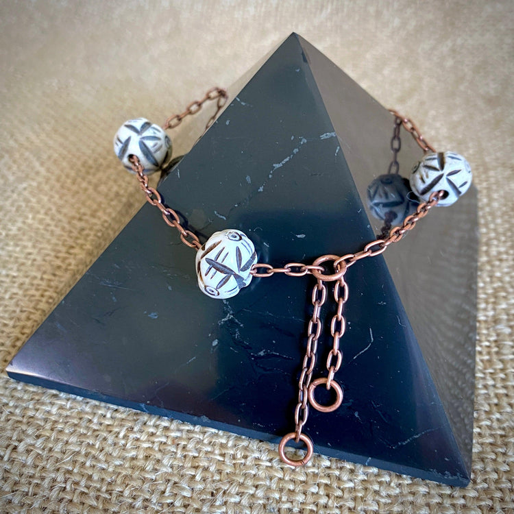 Medium copper toppers Shungite Queen