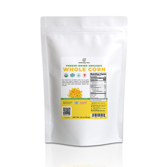 Freeze-Dried Organic Whole Corn 2.5 oz (70g)