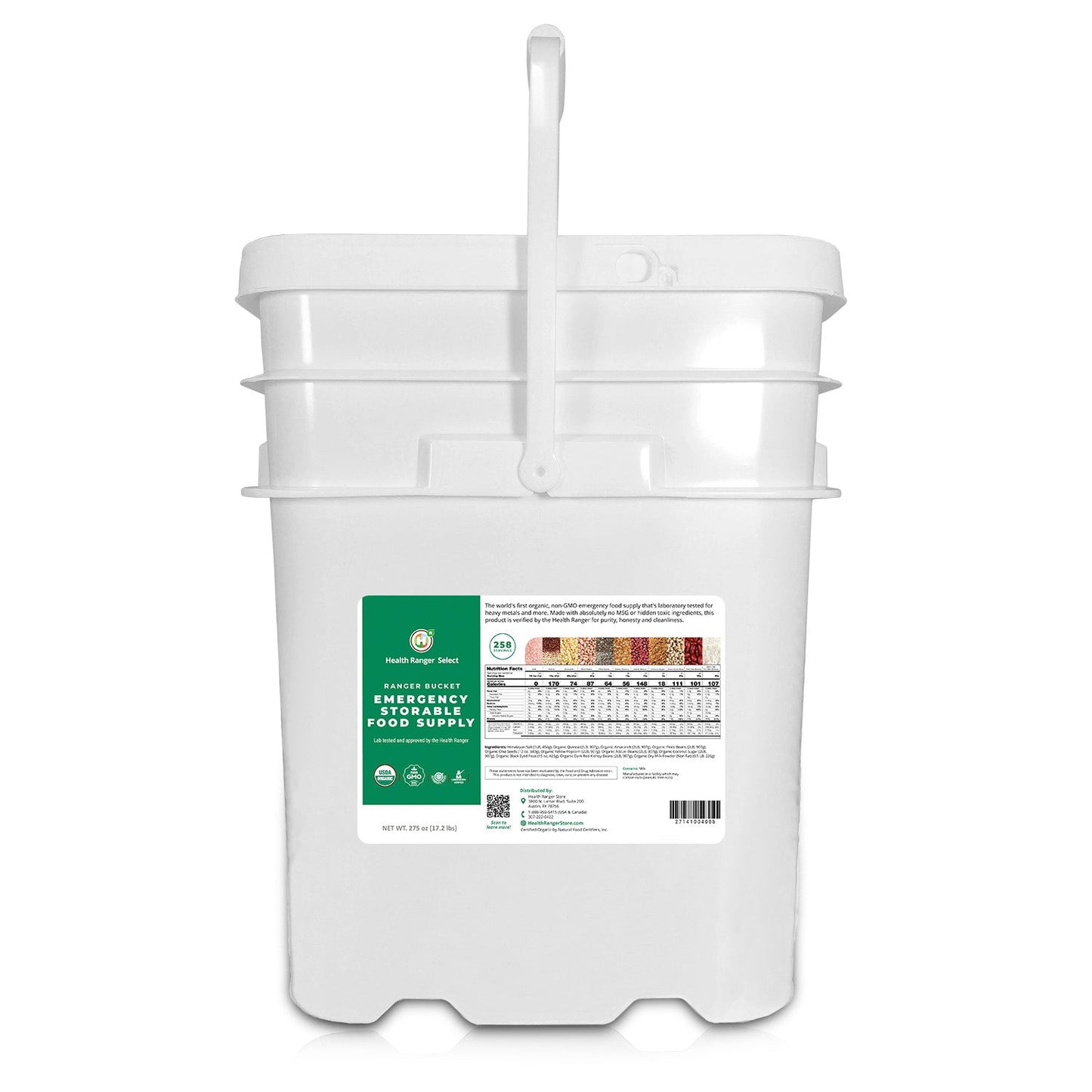 Ranger Bucket Set | Organic Emergency Storable Food Supply