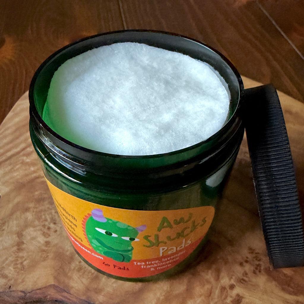 Aw Shucks Pads | Herbal Peri Care, Postpartum Padsicles, Hemorrhoids open