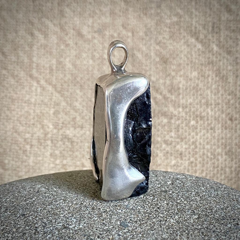 BIG DADDY Elite Shungite Pendant 40g Sterling Silver Lost Wax Casting