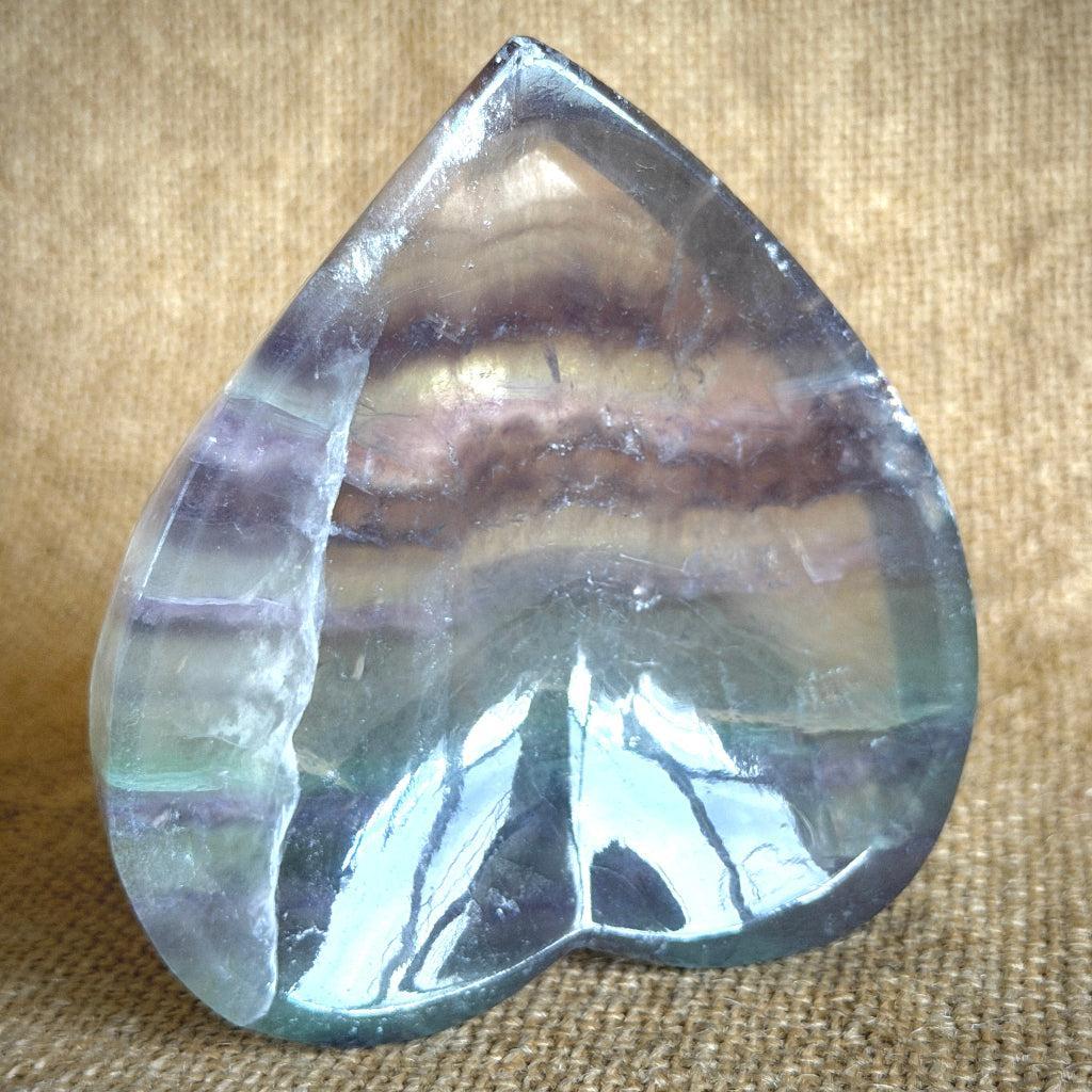 Black Shungite Sphere, 3 Inch | Carved Fluorite Heart Bowl
