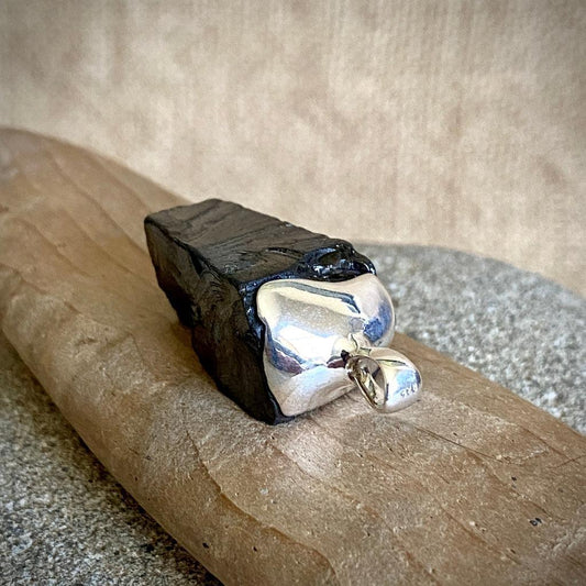 Elite Shungite Pendant | 10.0 g Sterling Silver Lost Wax Casting