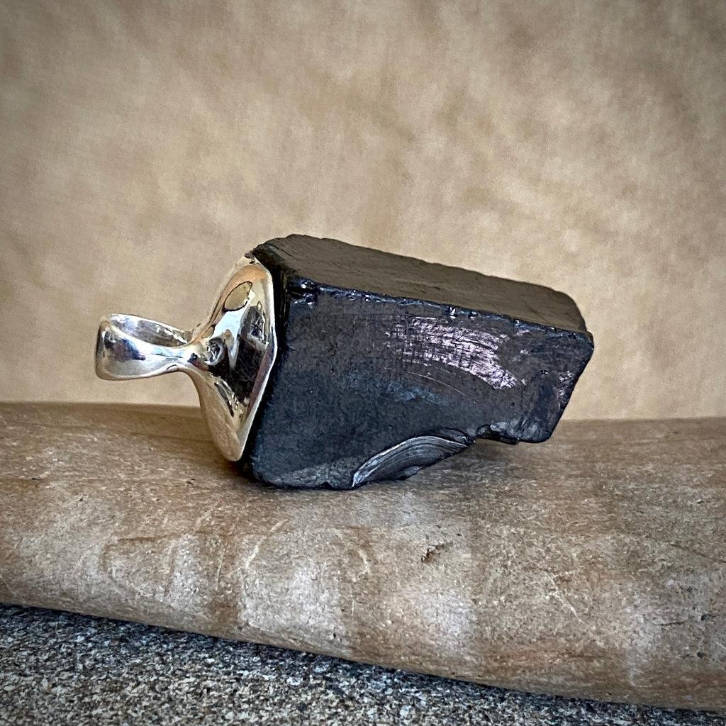 Elite Shungite Pendant | 10.0 g Sterling Silver Lost Wax Casting