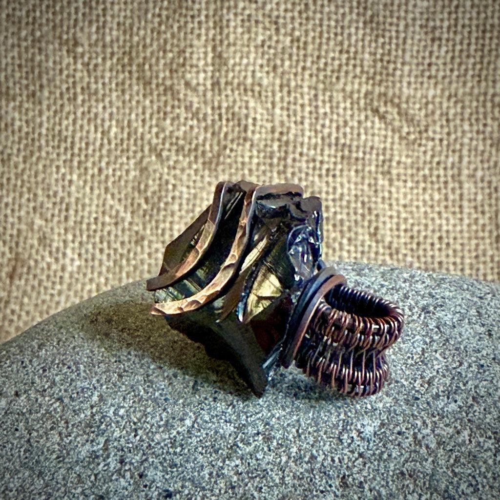 Elite Shungite Pendant | 10.5 g Antiqued Copper Setting