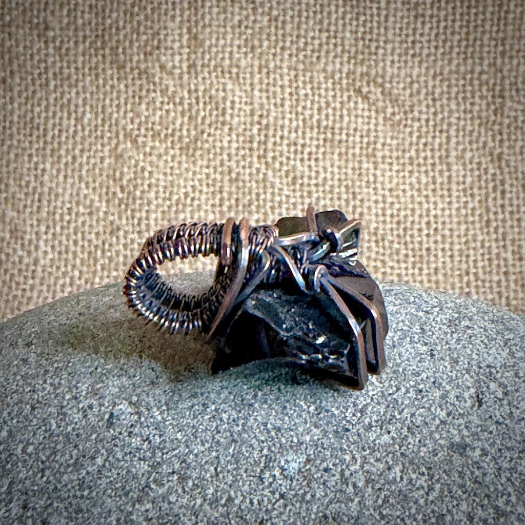 Elite Shungite Pendant | 10.5 g Antiqued Copper Setting