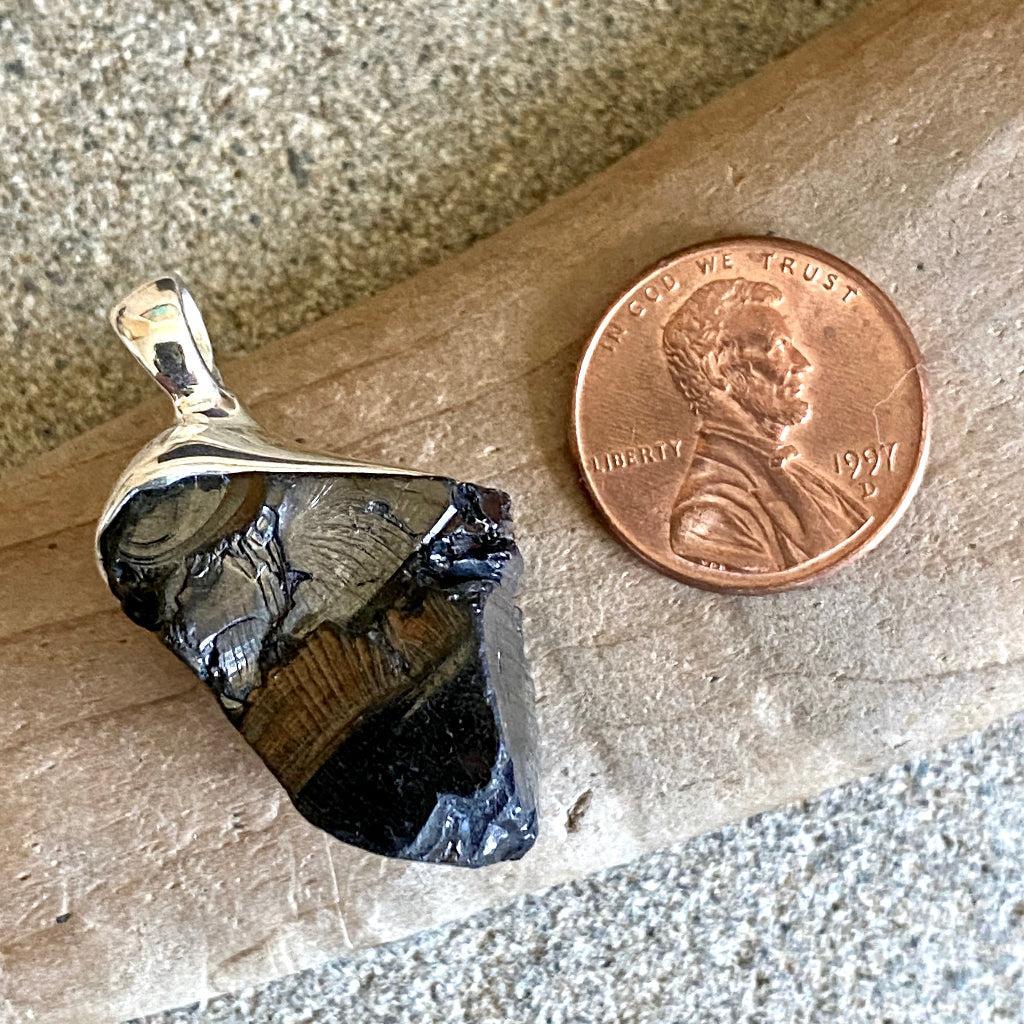 Elite Shungite Pendant | 10.8 g Sterling Silver Lost Wax Casting