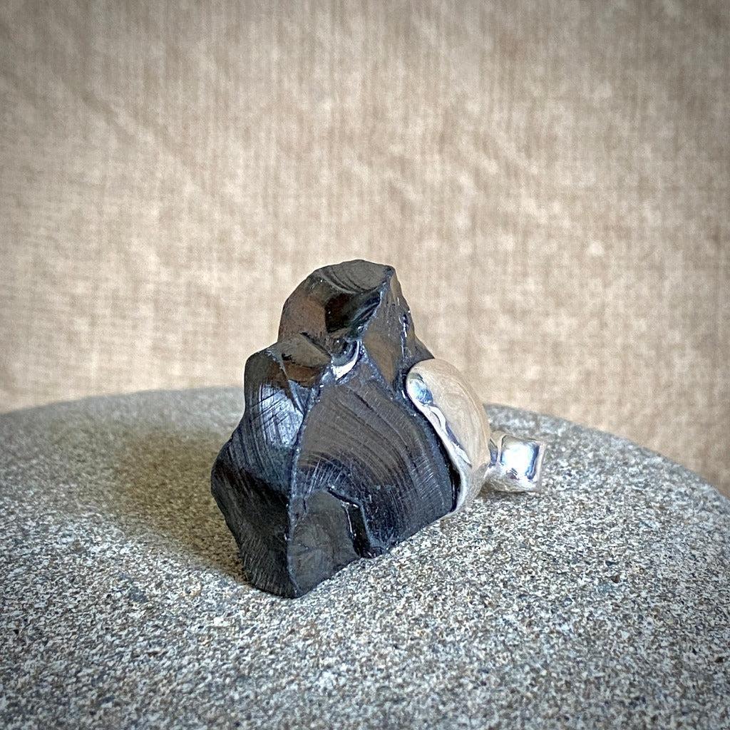 Elite Shungite Pendant 10.9g Sterling Silver Lost Wax Casting