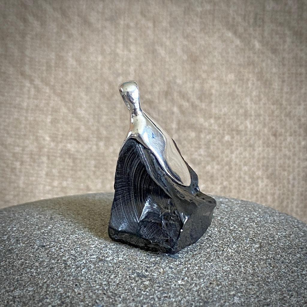 Elite Shungite Pendant 12.4g Sterling Silver Lost Wax Casting