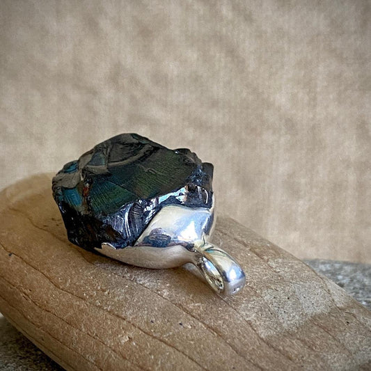 Elite Shungite Pendant | 8.5 g Sterling Silver Lost Wax Casting