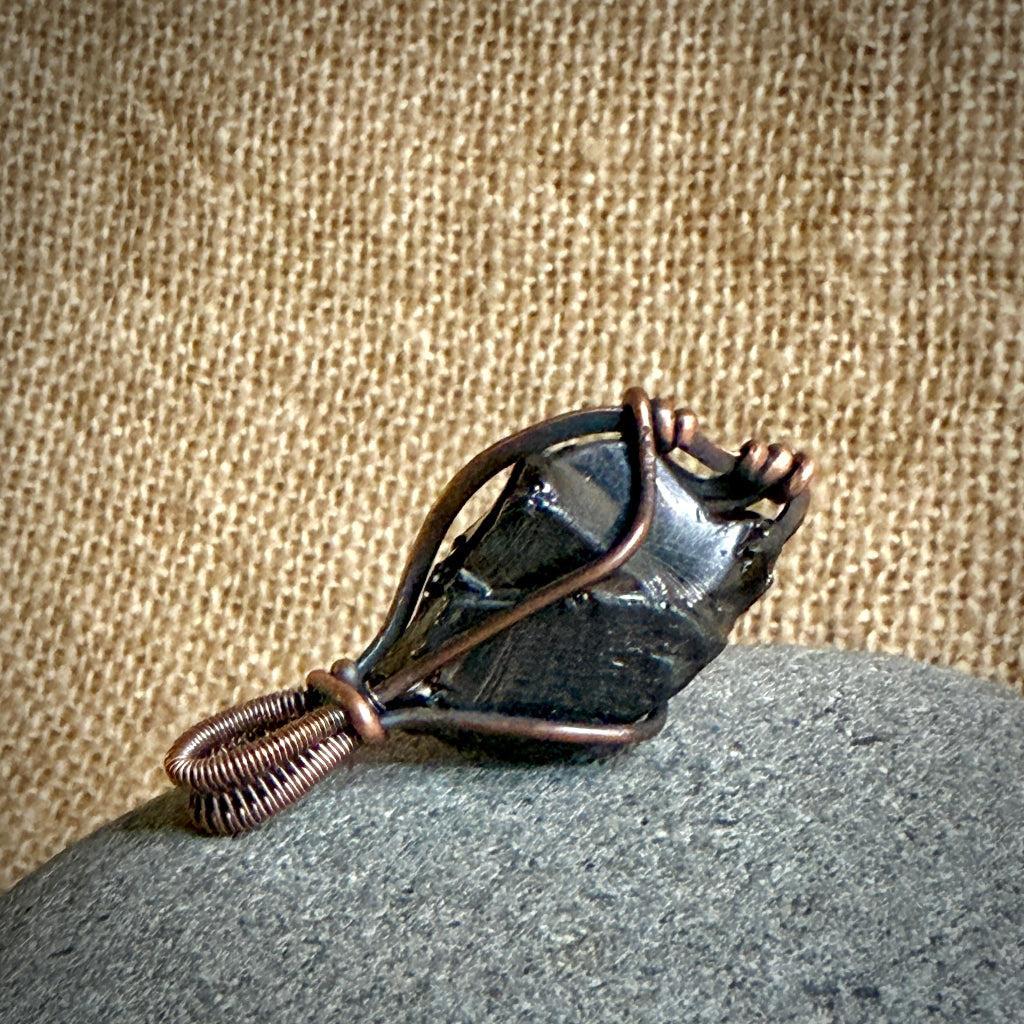 Elite Shungite Pendant | 8g Antiqued Copper Setting
