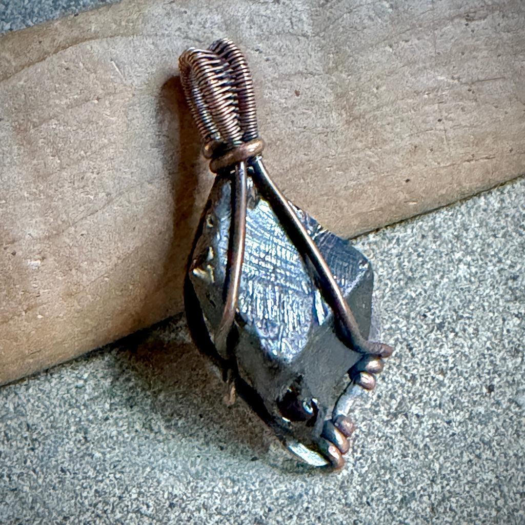 Elite Shungite Pendant | 8g Antiqued Copper Setting