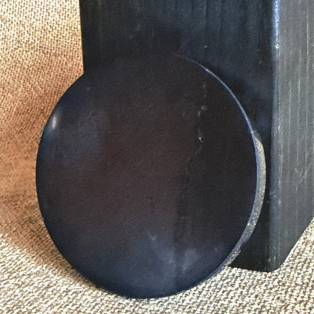 Elite Shungite Nugget 228g | On Polished Black Shungite Circular Tile 5