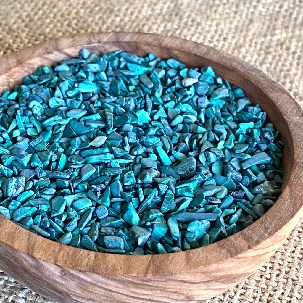 Elite Shungite Nugget 52g | Olive Wood Bowl, Malachite 5
