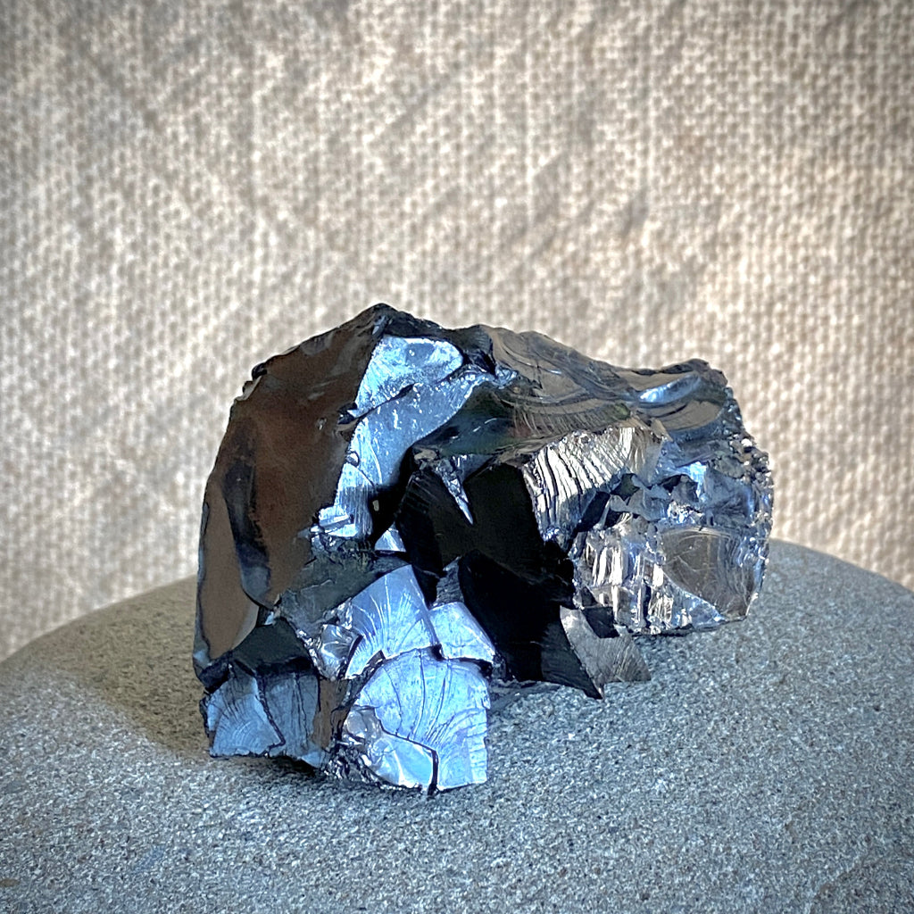 Elite Shungite Nugget 70g | Orthoceras Heart Bowl, Blue Aventurine 5