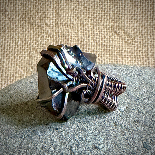 Elite Shungite Pendant | 10.5 g Antiqued Copper Setting 1